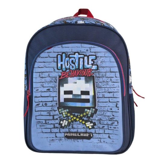 Sac a dos Minecraft Hostile Behaviour Dam Electronics Double Compartiment