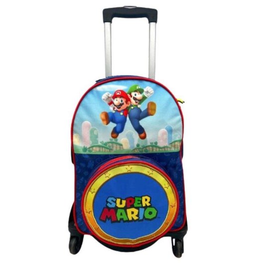 Sac à dos Dam Electronics Super Mario Primaire Double Compartiment Adaptable et Chariot Noir