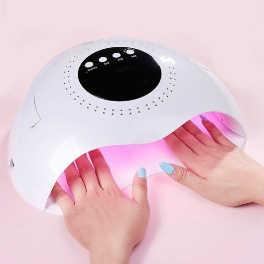 Estación de secado de uñas Dam Electronics 120W 45 luces LED pantalla LCD