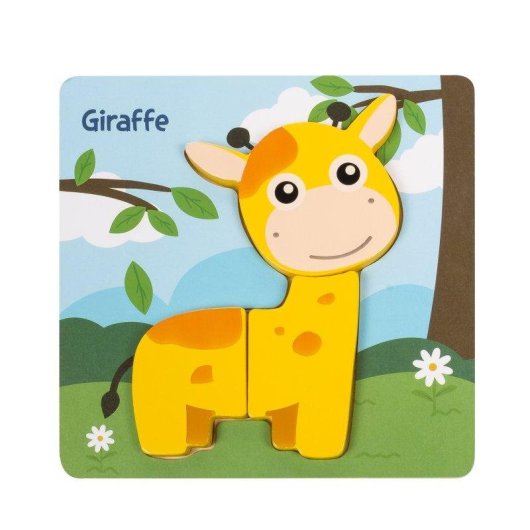 Puzzle en bois Dam Electronics Girafe 3 pièces