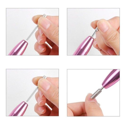 Pulidora de Uñas Dam Electronics 12W 20.000 RPM Velocidad Regulable con 12 Accesorios