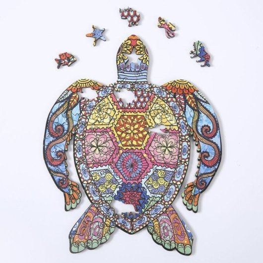 Puzzle Dam Electronics Diy Tortue Silhouette A4 Multicolore