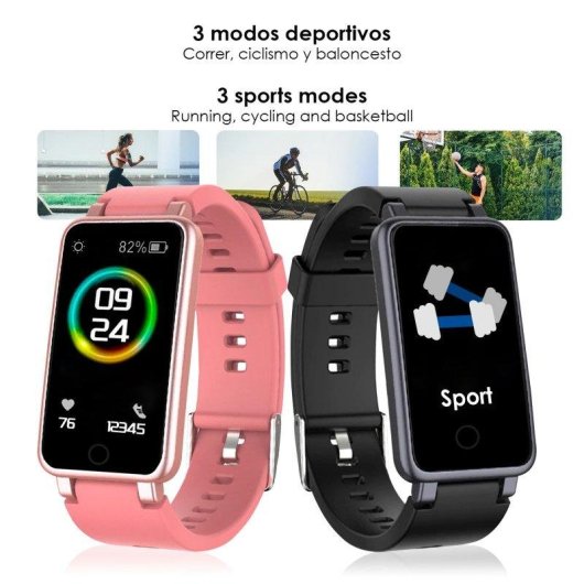 Pulsera de actividad Dam Electronics C2 Plus Bluetooth 4.0 monitor cardíaco