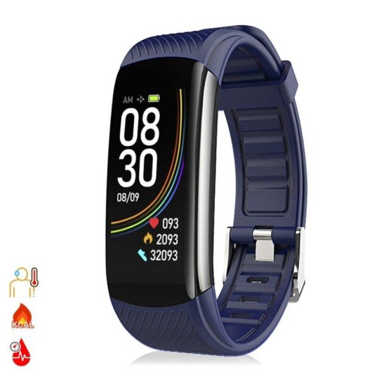 Bracelet d'activité Dam Electronics T118 Bluetooth 4.0 IP67 température SpO₂ tension