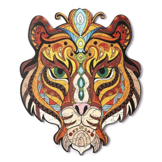 Puzzle Dam Electronics Silhouette Tigre A3