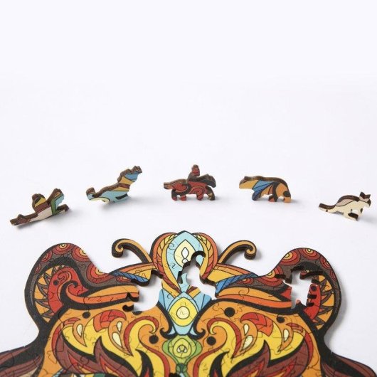 Puzzle Dam Electronics Silhouette Tigre A3