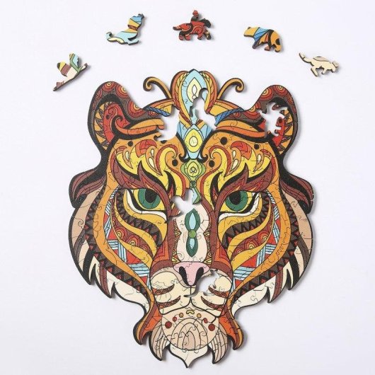 Puzzle en bois Dam Electronics Silhouette Tigre A5
