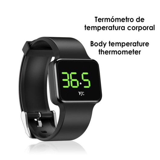 Bracelet d'activité Dam Electronics PWCT, température, 8 alarmes, compte à rebours
