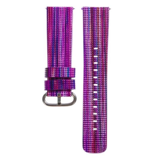 Bracelet universel cuir synthetique tisse couleur 22 mm Dam Electronics