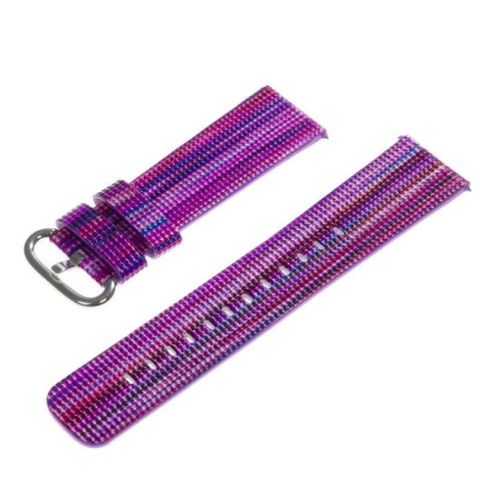 Bracelet universel cuir synthetique tisse couleur 22 mm Dam Electronics