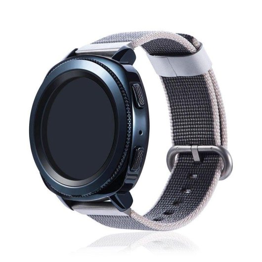 Bracelet de montre Dam Electronics Canvas rayé 22 mm Quick Release