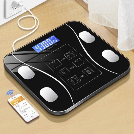 Balance connectée Dam Electronics jusqu’à 180 kg, 12 mesures, Bluetooth