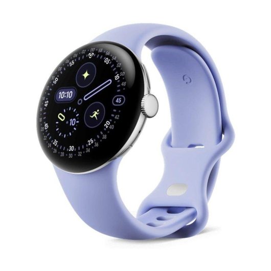 Google Pixel Watch 4 LTE GPS 41mm Plata Correa deportiva lila S/L