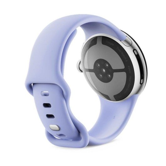 Google Pixel Watch 4 LTE GPS 41mm Plata Correa deportiva lila S/L