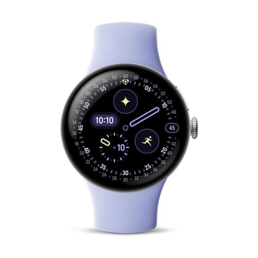 Google Pixel Watch 4 LTE GPS 41mm Plata Correa deportiva lila S/L