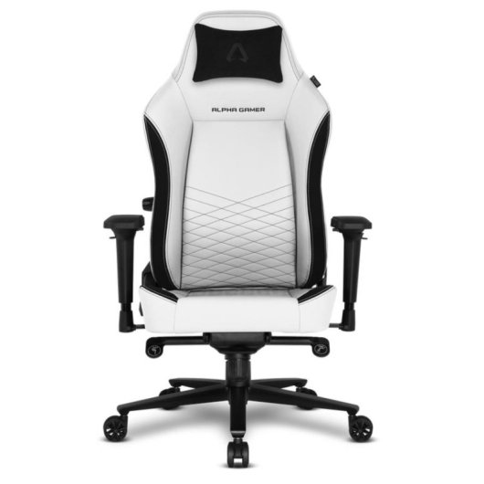 Silla Gaming Alpha Gamer Alegra V2 Blanca 150 kg Reposabrazos 4D