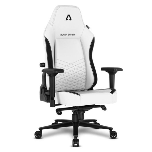 Silla Gaming Alpha Gamer Alegra V2 Blanca 150 kg Reposabrazos 4D