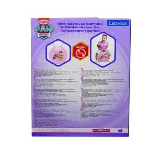 Bola saltitona Lexibook Paw Patrol 45 cm rosa