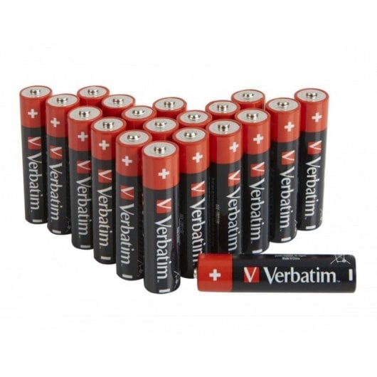 Pilha Verbatim AAA LR03 alcalina 1,5 V, 20 unidades