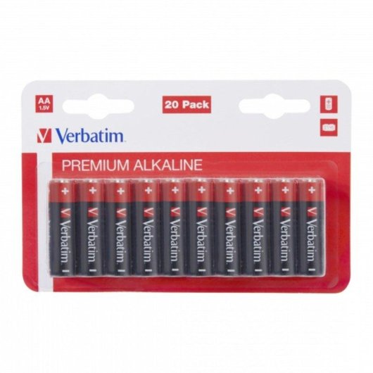 Batteria Verbatim AA LR6 Alcalina 1,5 V 20 pezzi