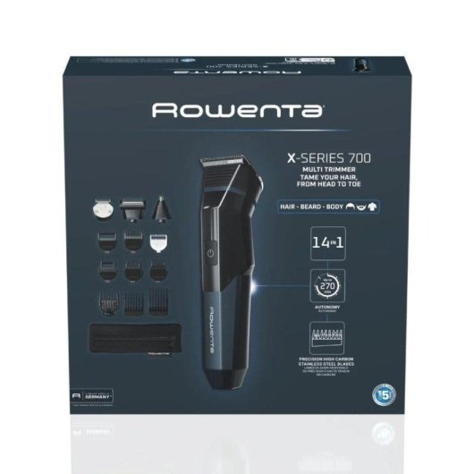 Tondeuse multifonctionnelle Rowenta X Series 700 TN9650 sans fil 21 longueurs 270 min