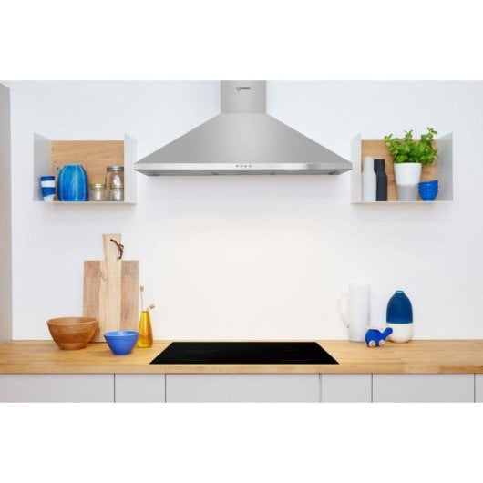 Campana extractora Indesit IHPC 9.5 LM X por conducto 90 cm LED