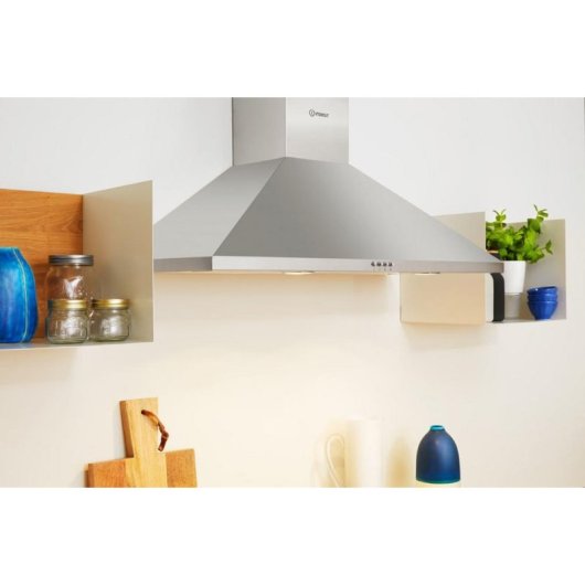 Campana extractora Indesit IHPC 9.5 LM X por conducto 90 cm LED
