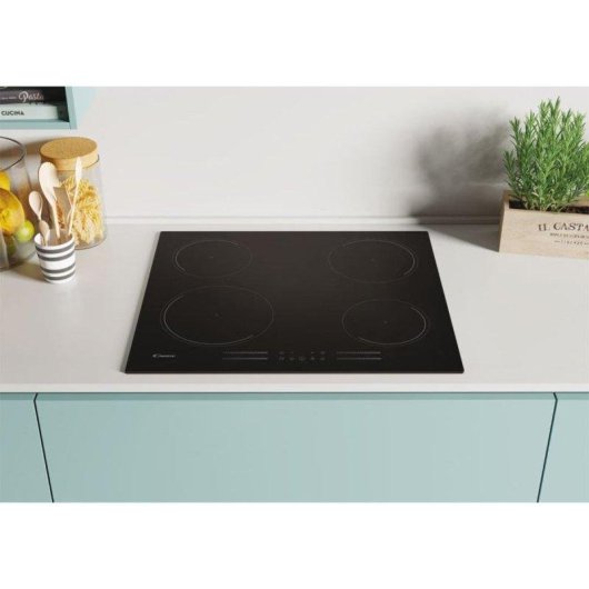 Placa Inducción Candy Moderna CI642MCBB 60 cm 4 Zonas Táctil Booster 6500 W Negro
