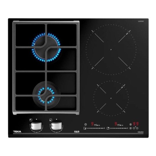 Placa Teka JZC 64322 AB Mixta 60 cm 2 Inducción + 2 Gas ExactFlame