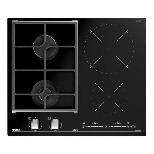 Placa Teka JZC 64322 AB Mixta 60 cm 2 Inducción + 2 Gas ExactFlame