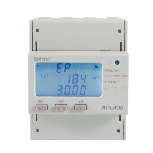 Contador Inteligente EcoFlow EFA-ADL400-CT Trifásico 80 A Modbus RTU Carril DIN