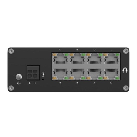 Switch Teltonika TSW030 8 Puertos RJ45 10/100 IP30 Carril DIN Aluminio