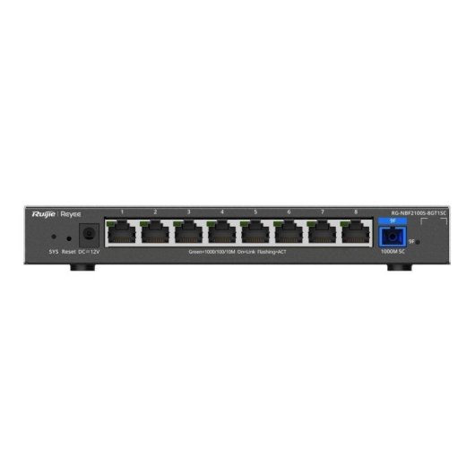 Switch Ruijie Reyee E-lighten 8 porte PoE+ Cloud L2