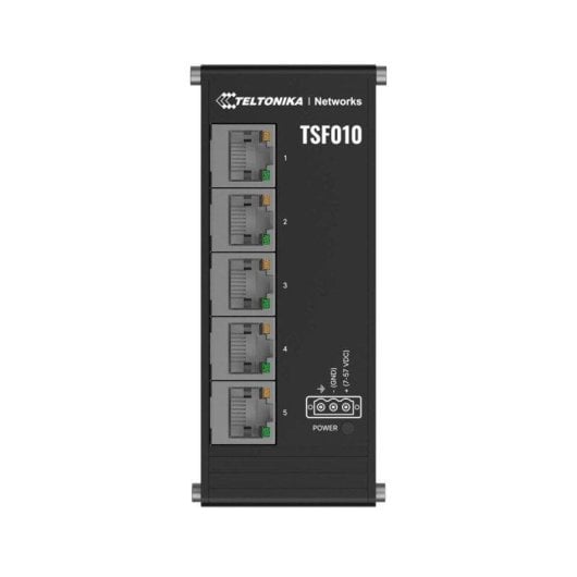 Switch Ethernet Incontrolado Teltonika TSF010 5 Puertos 10/100 Carril DIN IP30