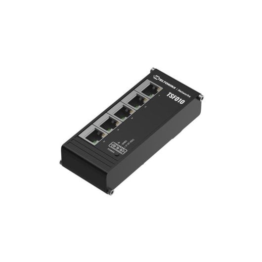 Switch Ethernet Incontrolado Teltonika TSF010 5 Puertos 10/100 Carril DIN IP30