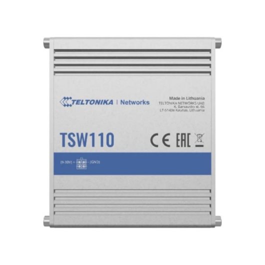 Switch Industrial Teltonika TSW110 5 Puertos Gigabit PoE Pasivo