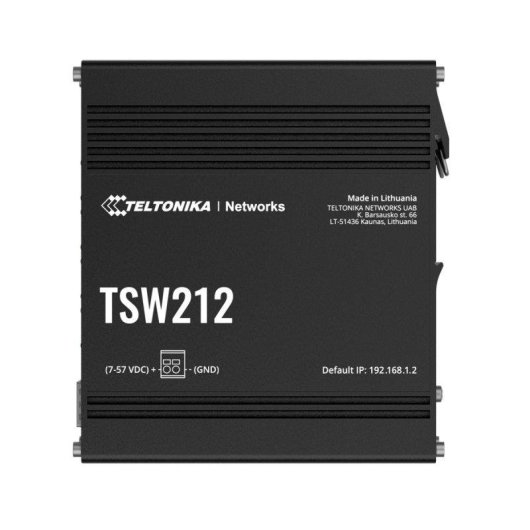 Switch industriel Teltonika TSW212 8x RJ45 2x SFP DIN-rail
