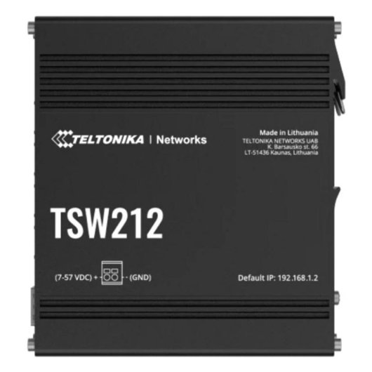 Switch industriel Teltonika TSW212 8x RJ45 2x SFP DIN-rail
