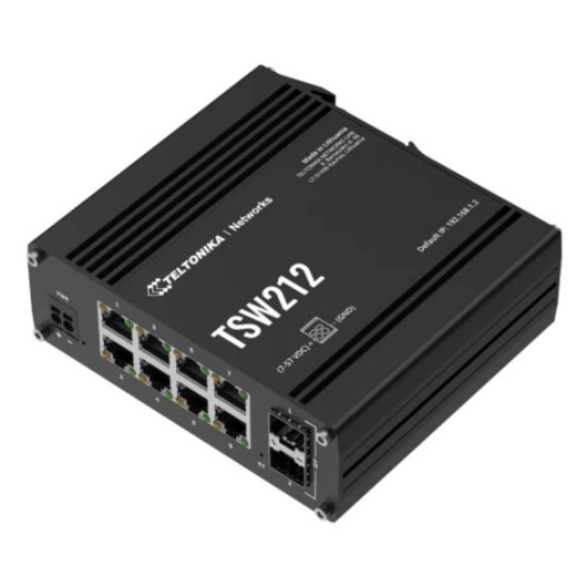 Switch industriel Teltonika TSW212 8x RJ45 2x SFP DIN-rail