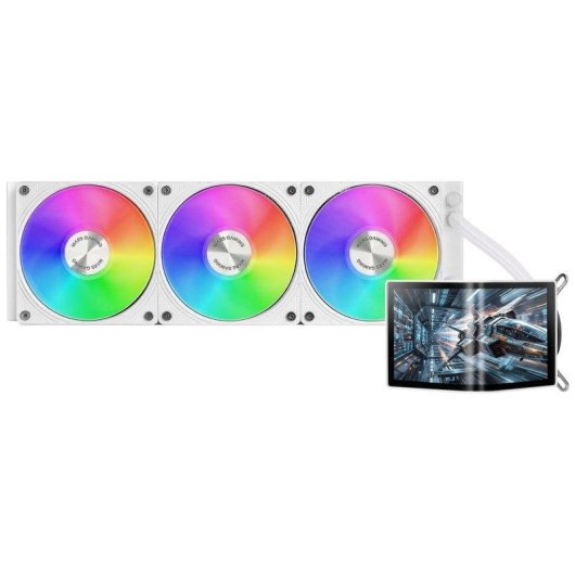 Refrigeração líquida Mars Gaming ML-ARC360 360 mm 3 ventoinhas ARGB branco