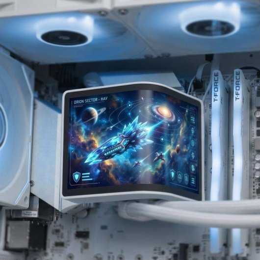 Refrigeração líquida Mars Gaming ML-ARC360 360 mm 3 ventoinhas ARGB branco