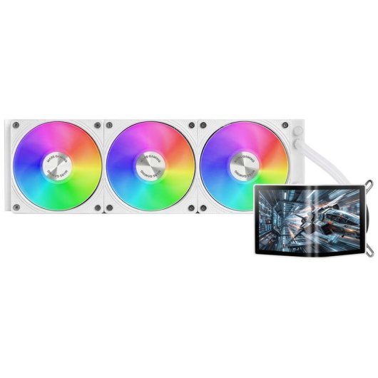 Refrigeração líquida Mars Gaming ML-ARC360 360 mm 3 ventoinhas ARGB branco