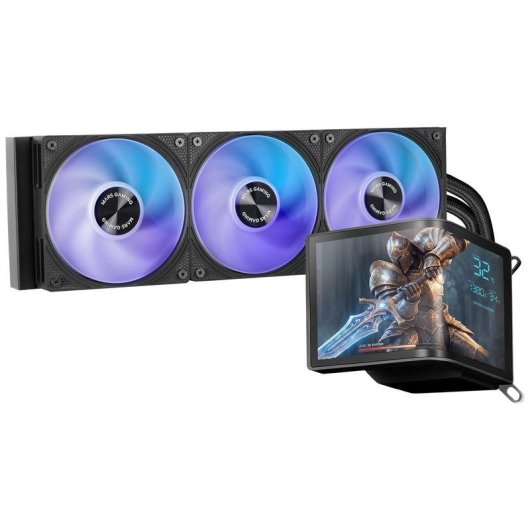 Refrigeração líquida Mars Gaming ML-ARC360 360 mm 3 ventoinhas ARGB AMOLED