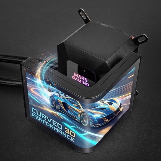 Refrigeração líquida Mars Gaming ML-ARC360 360 mm 3 ventoinhas ARGB AMOLED