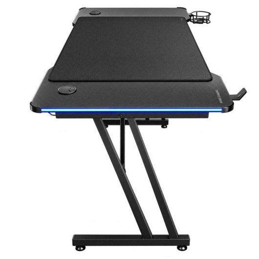 Mesa Gaming Mars Gaming 120 cm fibra de carbono RGB y alfombrilla XXL