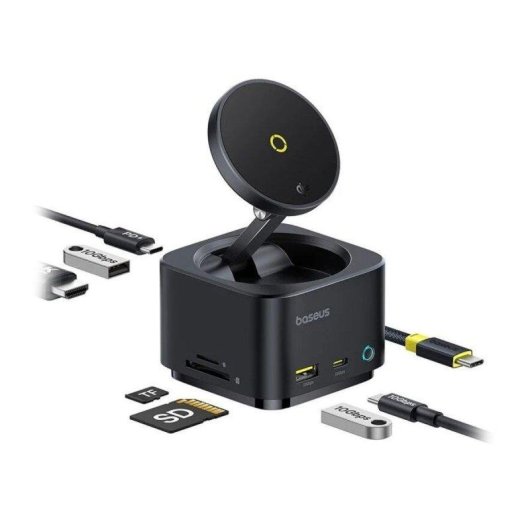 Concentrador Baseus MagPro Series II 7 en 1 USB-C 4K 60 Hz PD 100 W