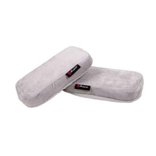 Conjunto almofadas reposabrazos Memory Foam Arozzi Velvet Grey