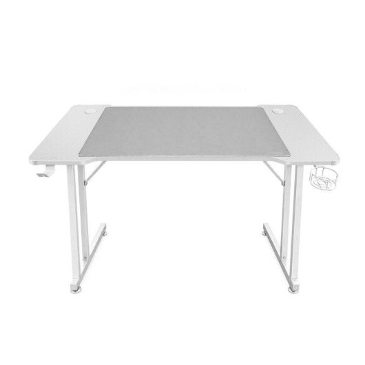 Mesa gaming Mars Gaming 120 cm RGB con fibra de carbono y alfombrilla XXL estructura de acero