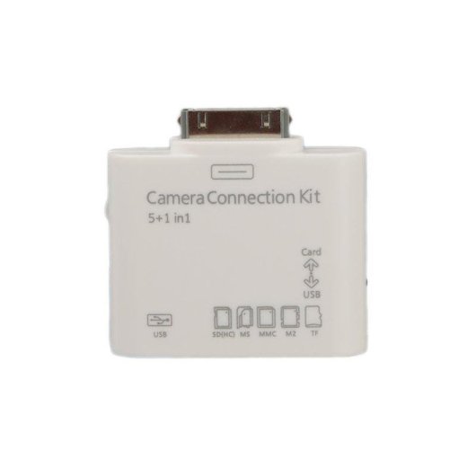 Adaptateur Dam Electronics 5-en-1 iPad 1/2/3 lecteur multicarte