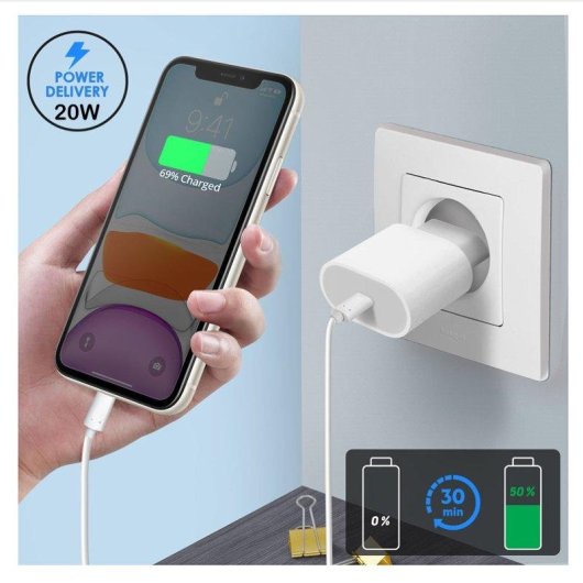 Adattatore di alimentazione USB-C 20 W Dam Electronics